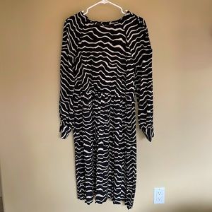 Who what wear black and white dress